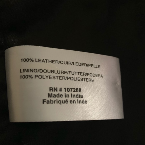 100% Leather Racer Jacket two side pockets - Picture 6 of 6